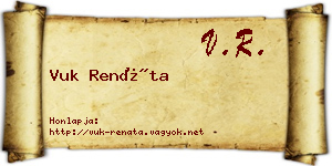 Vuk Renáta névjegykártya
